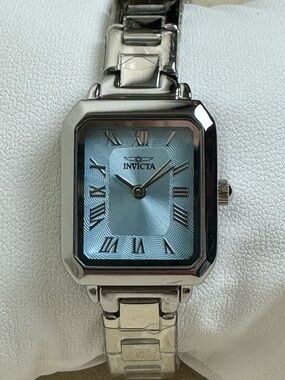 Invicta Celestial Blue Dial Silver-tone 21mm Quartz Watch NWT